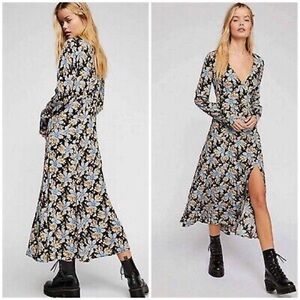 Free People Gates to the Garden Midi Dress NWOT